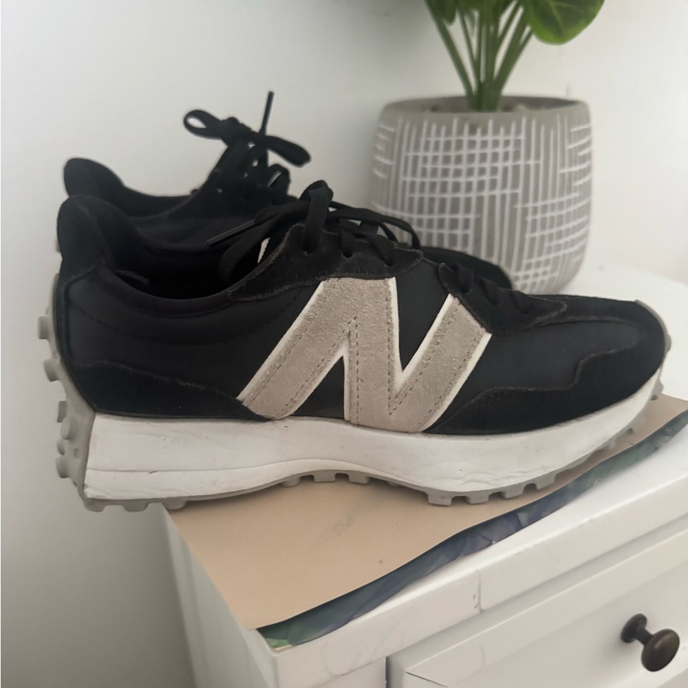 Black and White Sneakers with Logo